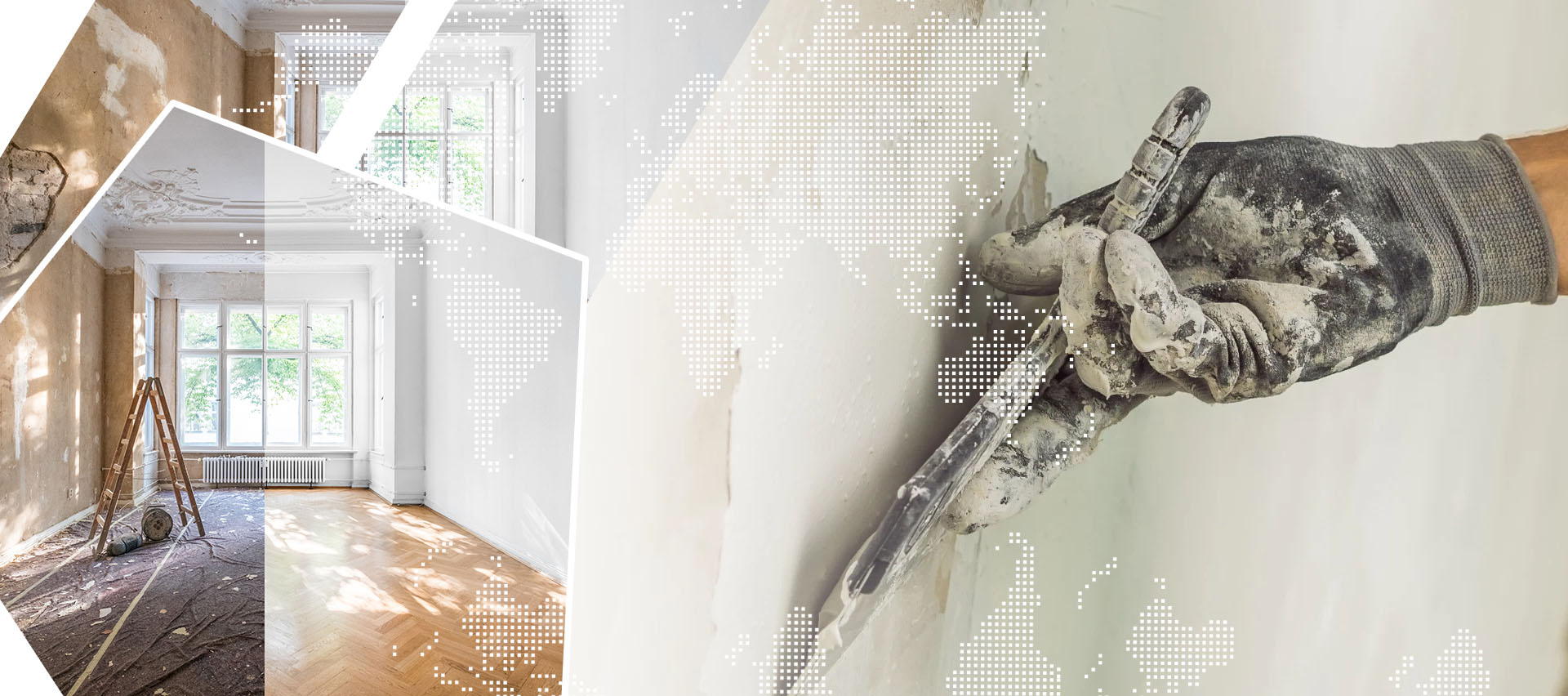 Alotech AG Swiss- Küchen nach Projekt, Bauarbeiten, Spachtelarbeiten, Wärmedämmung, Malerarbeiten, Verlegung von Fayence und Parkett usw. Abschlussarbeiten.